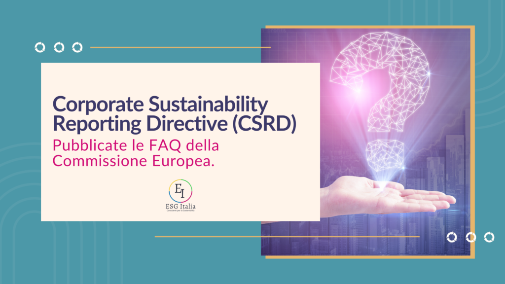 CSRD FAQ Commissione Europea